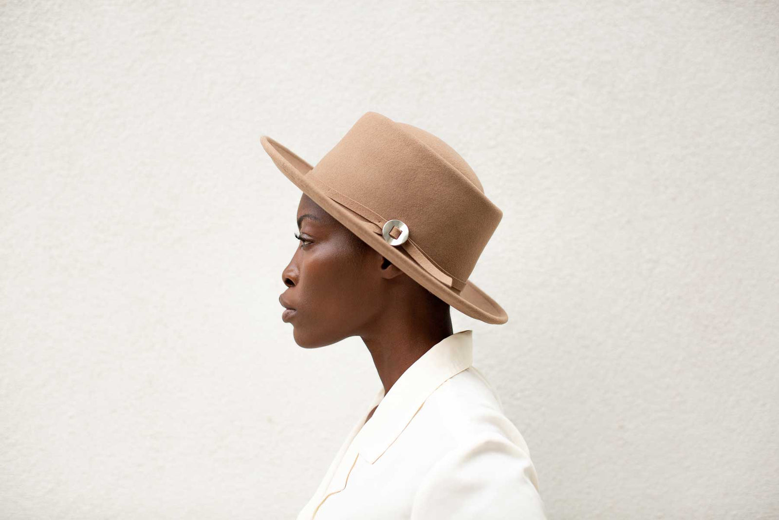 NEW Jamie Slye Wool Fedora Hat - The Viv In Brown Size: Small or Size: Medium The Noble - Wool Felt Wide Brim Hat for Men and Women  main image 2